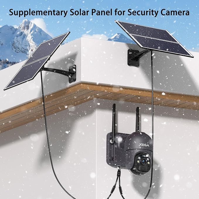 20W Solar Panel for Battery Security Cameras | Type-C cable (3 Meters) - Image 5