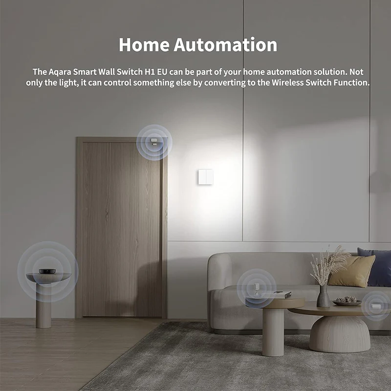Aqara Smart Wall Switch H1 (With Neutral-Single Rocker) - Image 5