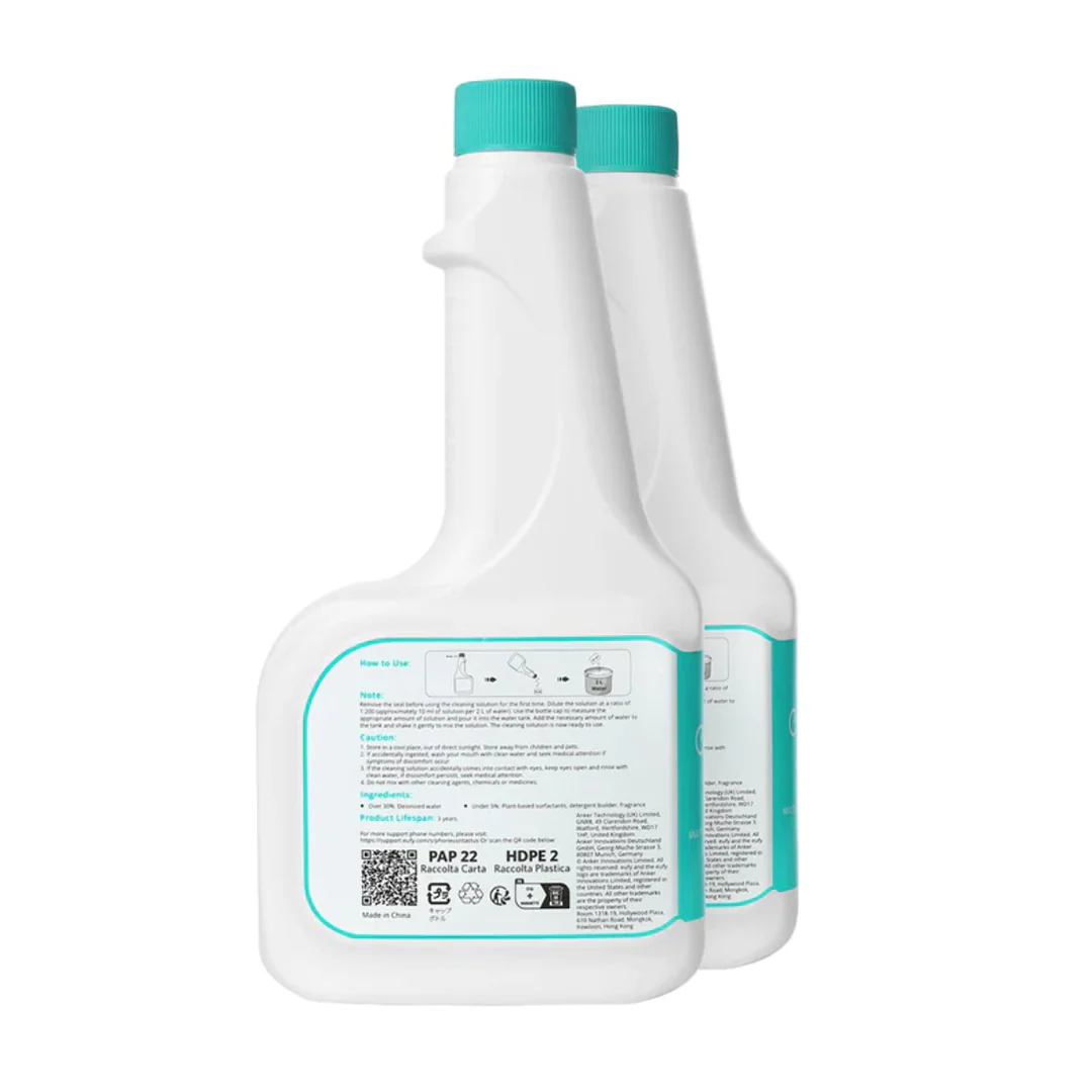eufy RoboVac Hard Floor Cleaning Solution (2 Bottles) | X10 Pro Omni - Image 3