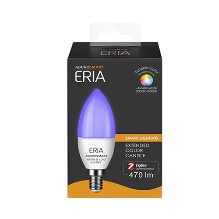 ERIA | Smart White and Colour Tunable E14 Candle Light Bulb - Image 4