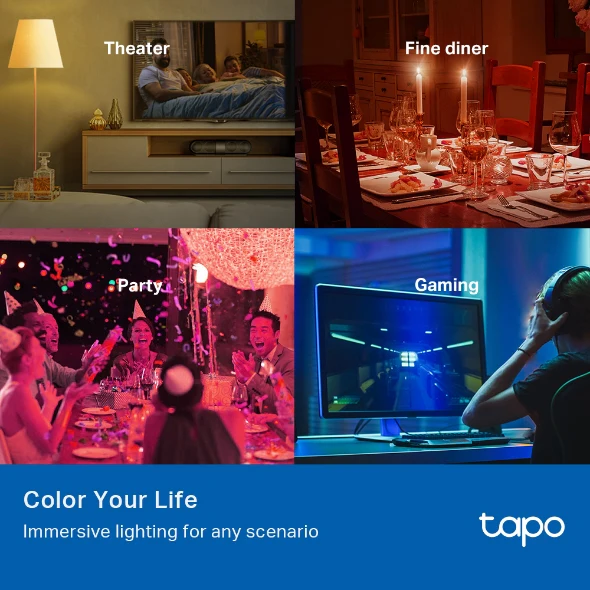 Tapo | E27 Smart WiFi Multicolour Lightbulb | L530E - Image 3