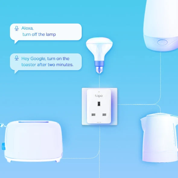 Tapo P100 Mini Smart Wi-Fi Plug with Voice Control (4-Pack) - Image 6