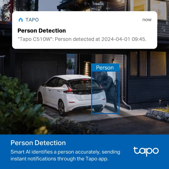 Tp-Link | Tapo C510W | 2K Outdoor Pan/Tilt Security Wi-Fi Camera - Image 7